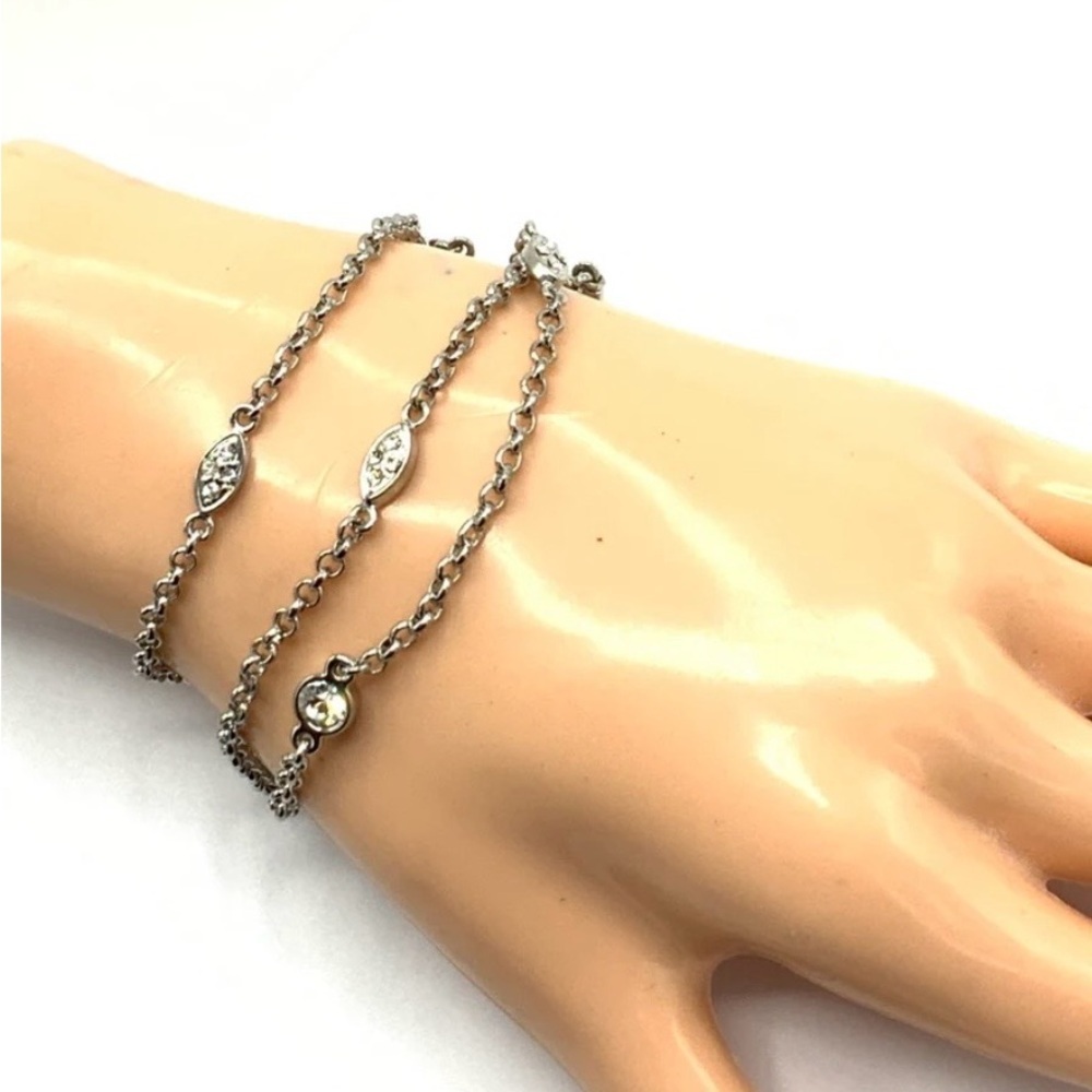 Lia Sophia Multi Strand  Silver Bracelet